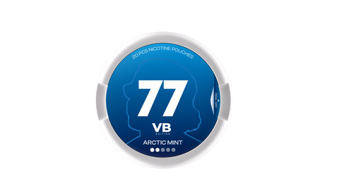 77 VB leidimo nikotino maišeliai Arctic Mint