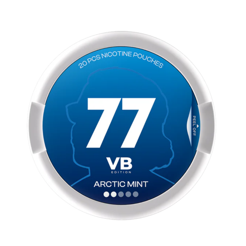 77 VB leidimo nikotino maišeliai Arctic Mint