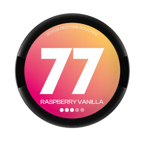 77 nikotino maišeliai Raspberry ir Vanilla